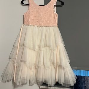Beautiful dress white and pink